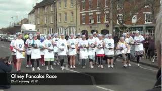 Olney Pancake Race 2012 [upl. by Obocaj]