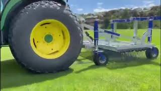 Campey™ Turfcare Systems Unirake in action [upl. by Dyraj583]