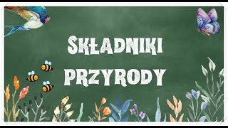 Składniki przyrody  podział na ożywione i nieożywione  lekcja przyrody dla klasy 4 [upl. by Ng907]