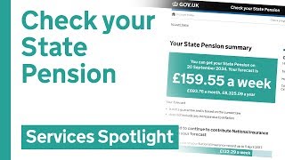 Check your state pension on GOVUK [upl. by Weintrob]