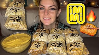 Fire Noodle Wraps Mukbang Vegan No Talking [upl. by Thomsen]