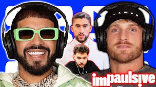 Anuel AA on Logan Paul vs Bad Bunny Adin Ross Joining The Illuminati Making Hits From Prison  411 [upl. by Kehr681]