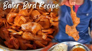 Patna Special Bater bird recipeMaking  Quail bird  Patna street food  Bihar  Kya Dekhoge [upl. by Boycie]