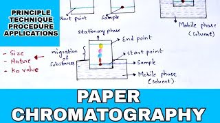 Paper chromatography  Principle  Procedure  Development techniques  Applications [upl. by Eatnohs]