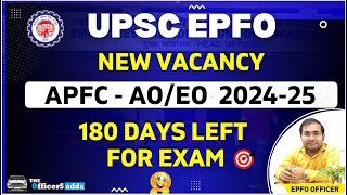 UPSC EPFO APFC AO EO 2024 NEW VACANCY DETAIL  EXAM DATE  RTI REPLY  RAHUL SIR [upl. by Cariotta]