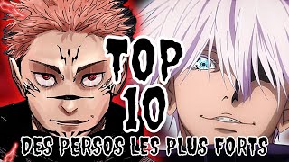 QUI EST LE PERSONNAGE LE PLUS PUISSANT DANS JUJUTSU KAISEN  TOP 10 DES PLUS FORTS [upl. by Dedie398]