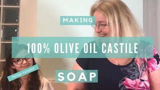 How to make Traditional Olive Oil  Castile Soap with just 3 ingredients [upl. by Dionisio]