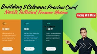 Building a Responsive 3Column Preview Card with Nextjs Tailwind amp Framer Motion [upl. by Meelas]