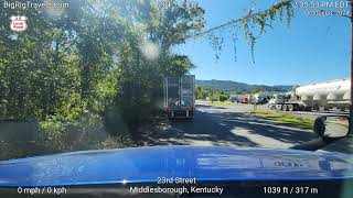 BigRigTravels LIVE From Old Glade Spring VA via Cumberland Gap to Middlesboro KY 10824 [upl. by Oakes]