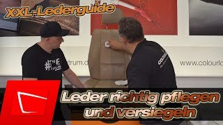 Leder richtig pflegen und versiegeln Unterschied COLOURLOCK Protector und Versiegelung Lederguide 4 [upl. by Brande876]