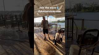 Dykes Services  Monthly maintenance cleaning for Outriggers 🫡🏝️🌊 powerwashing views [upl. by Dyun58]