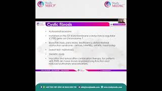 MRCP Part 1  Cystic Fibrosis Session Snippets  Dr Suman Paul [upl. by Ihsar]