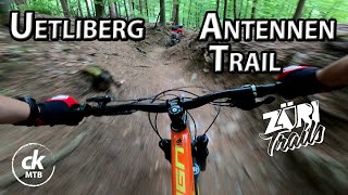 Uetliberg  Antennen Trail  Fantastischer MTB Trail direkt an der Stadt Zürich  2022  Schweiz [upl. by Mylander]