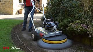 Home and Garden Maintenance with the Westermann Honda Moss Brush [upl. by Atteynad459]