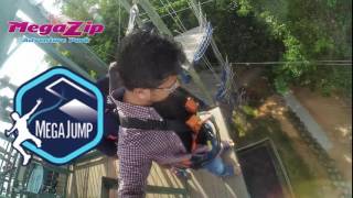 MegaZip amp MegaJump at Sentosa Island Singapore [upl. by Asetal]