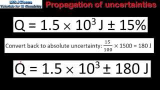 111 Propagation of uncertainties [upl. by Bonnibelle]