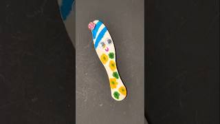 Easy Girl Craft from spoon New Creative Craft ideas for kids trending diy art shorts video [upl. by Halak63]