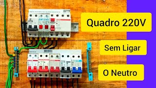 Quadro de energia bifásico 220V sem o Neutro [upl. by Cass]