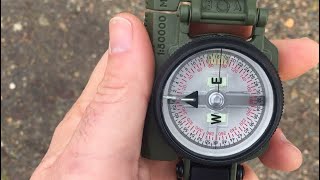 THIS is how to use a Compass Lensatic Compass for beginners [upl. by Adnilemre]