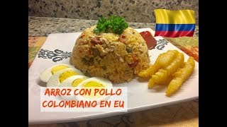 Arroz Con Pollo Colombiano Hecho En EU Con Familia [upl. by Ahens]