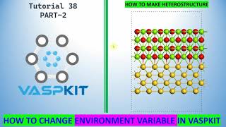 How to Modify Environment variable in VASPKIT to Build Heterostructure [upl. by Novikoff]