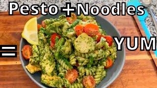 How to make EASY Pesto Chicken Pasta [upl. by Uriel]