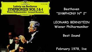 Beethoven Symphony nº 2 In D Op 36  Leonard Bernstein Vienna Philharmonic Orchestra [upl. by Auqenaj]