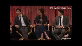 Paleyfest 2014  Vampire Diaries Panel  Delena Rain Kiss русские субтитры [upl. by Aisayn501]