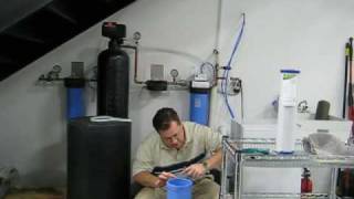 Whole House Water Filter System Overview and Filter Change Demonstration [upl. by Ahsinuq]