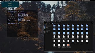 bspwm  Dzen2 Rice  Arch Linux [upl. by Htirehc]