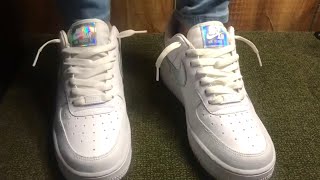 How To Lace Nike Air Force 1s Loosely THE BEST WAY [upl. by Enomad547]