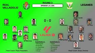 Spanish La Liga Games Formations and Statistics Round 3 [upl. by Ahsad]