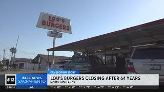 Lous Burgers in North Highlands closing after 64 years [upl. by Demahum]