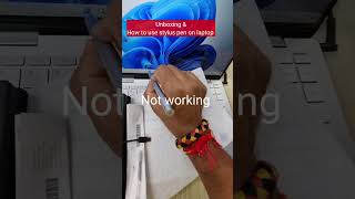 how to use stylus pen on laptop touchpad  stylus pen kaise use kare  stylish pen for laptop [upl. by Erbe]