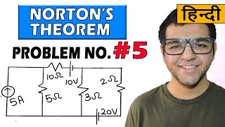 Nortons Theorem problems in Hindi  Problem 5 [upl. by Ahsieket]