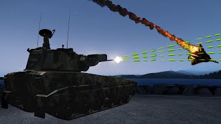 A143 Buzzard vs ZSU39 Tigris in Action  CRAM  Phalanx CIWS  Military Simulation [upl. by Bealle]