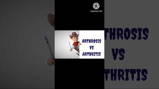 Arthrosis Vs arthritis arthrosis arthritis osteoarthritis jointdisease cartilagedamage [upl. by Lisabet]