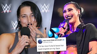 Rhea Ripley Reads THIRST Tweets Gets Jealous of Liv Morgan [upl. by Waverly]