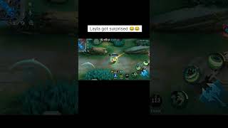 Surprise Layla 😂😂 shorts mlbb mobilelegends mlbbcreatorcamp [upl. by Ednutabab]