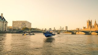 Pioneer on Tour  Artemis EF12 Workboat in the River Thames London [upl. by Neemsay329]