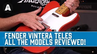 Fender Vintera Teles  All The Models in One Review [upl. by Areis]