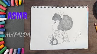 ASMR Dibujo Cartoon 0010  Mafalda  Mafalda [upl. by Henka310]