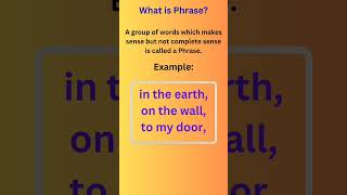 What is a Phraseshorts phrase learnenglish english learning [upl. by Hsinam]