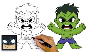 How To Draw The Hulk  The Avengers [upl. by Abie536]