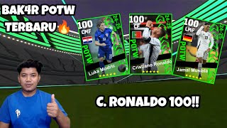 BAK4R POTW TERBARU C RONALDO 100 EFOOTBALL 2025 MOBILE [upl. by Aratehs]