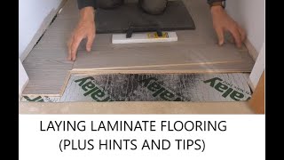 Cutting and fitting laminate flooring PLUS HINTS AND TIPSQuick Step Elite Laminate [upl. by Inalem]