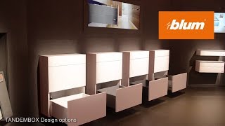 Blum at interzum 2017  TANDEMBOX design options [upl. by Hehre]