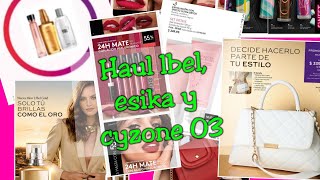 Haul belcorp campaña 03 lbel esika y cyzone [upl. by Omixam107]