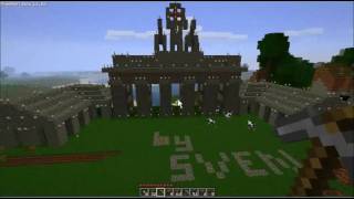 Minecraft Brandenburger TorGate Sightseeing Megaobject german  bashachievements [upl. by Eltsirhc]