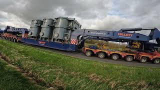 Abnormal Load Through Eyeworth Bedfordshire  18th February 2024 [upl. by Nawoj962]